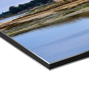 Papier d'art sur une plaque d'aluminium